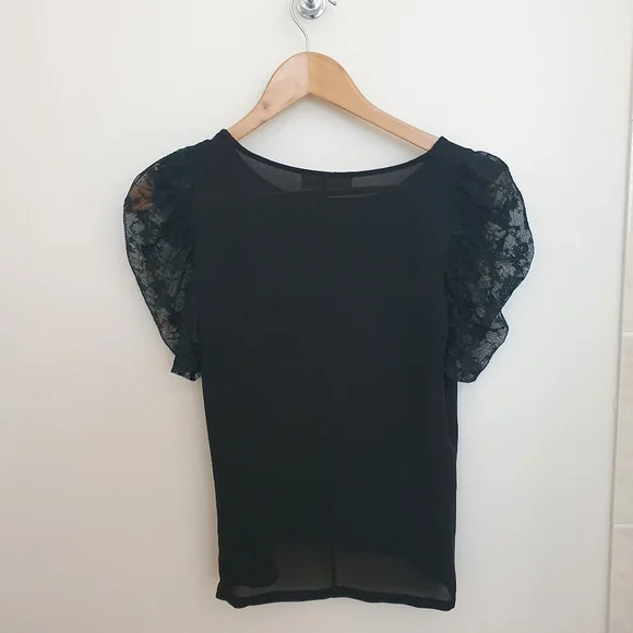 Alannah Hill Black Blouse Size 8 - Picture 6 of 8